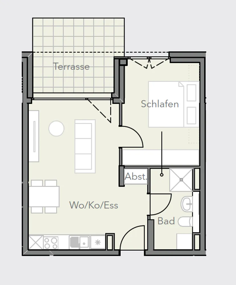 2 Zimmer Wohnung mit 47 m² in Regensburg – Bild 9