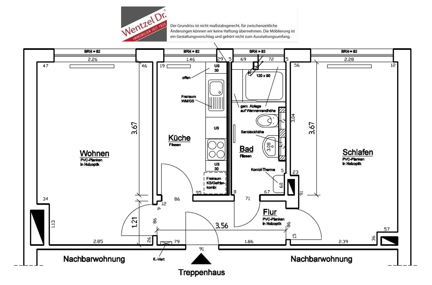 2 Zimmer Wohnung mit 48 m² in Hamburg – Bild 2