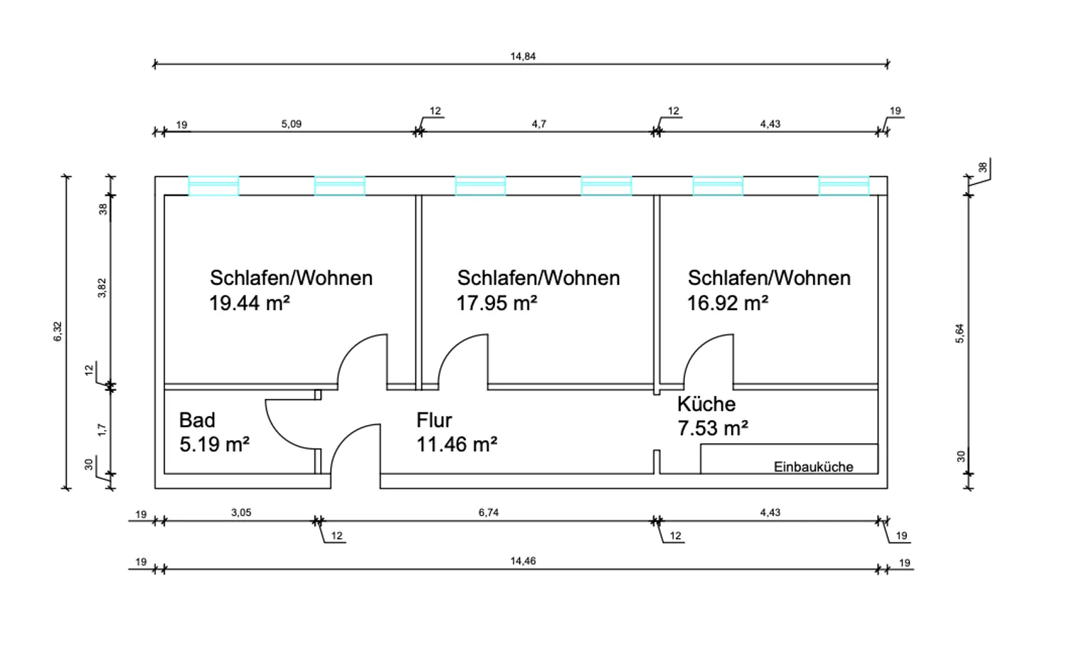 1 Zimmer Wohnung mit 18 m² in Siegen – Bild 6