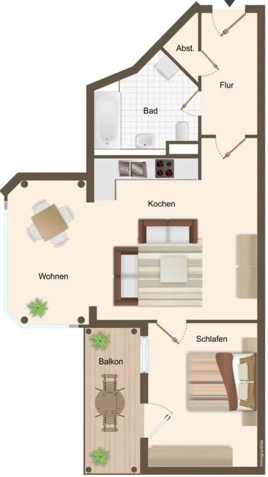 2 Zimmer Wohnung mit 58 m² in Halle (Saale) – Bild 9