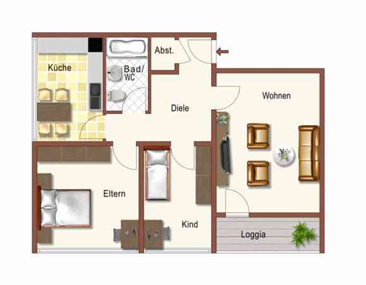 3 Zimmer Wohnung mit 71 m² in Dortmund – Bild 8