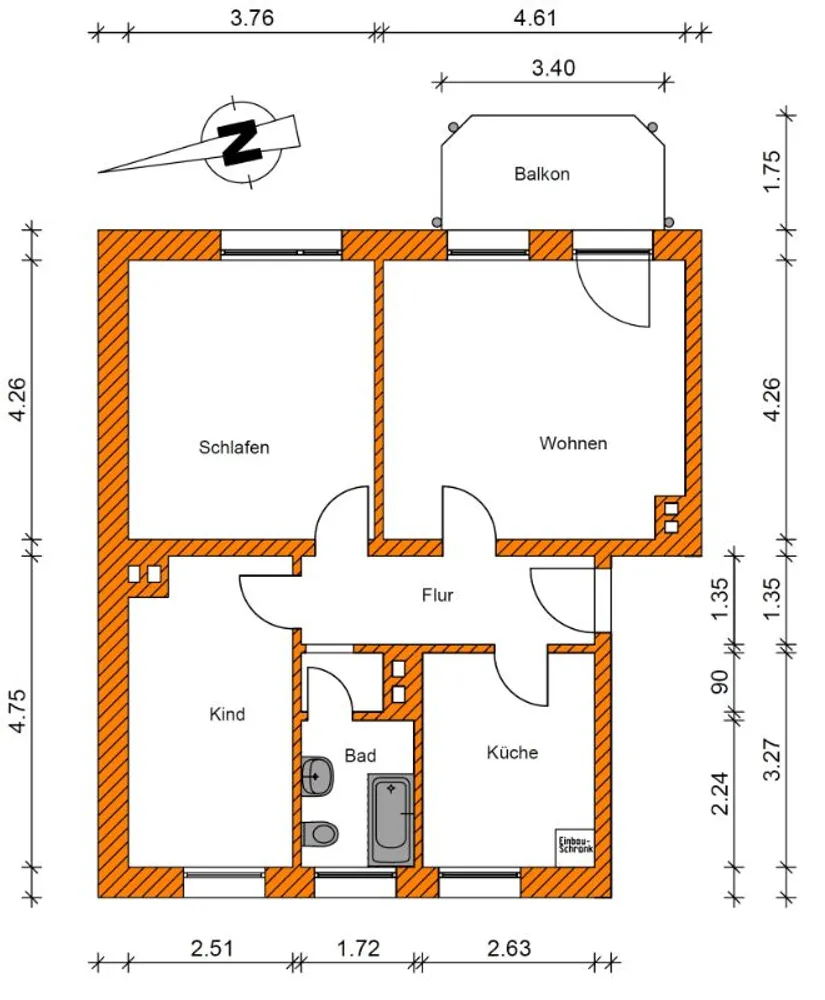 3 room apartment with 68 m² in Magdeburg – Photo 4