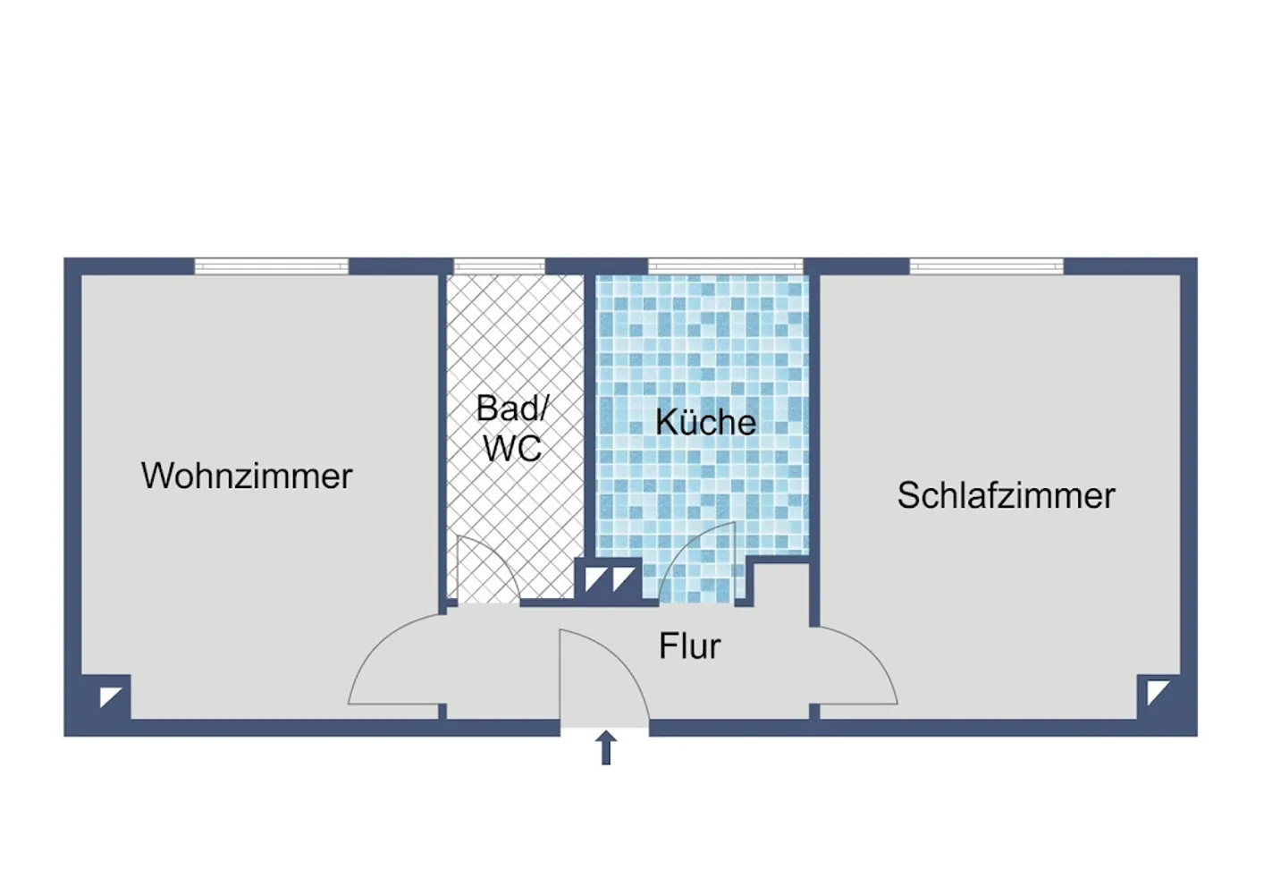 2 Zimmer Wohnung mit 42 m² in Wiesbaden – Bild 3