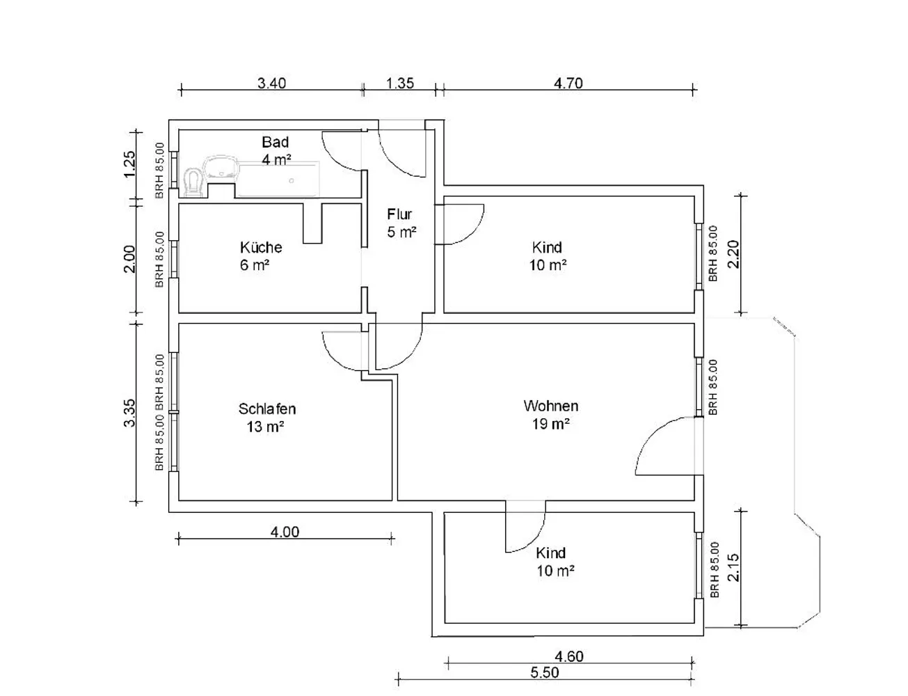 4 Zimmer Wohnung mit 73 m² in Zwickau – Bild 4