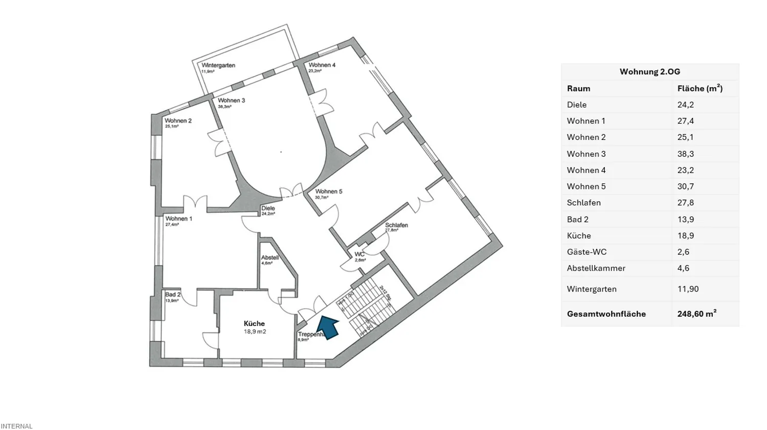 6 Zimmer Wohnung mit 249 m² in Braunschweig – Bild 4