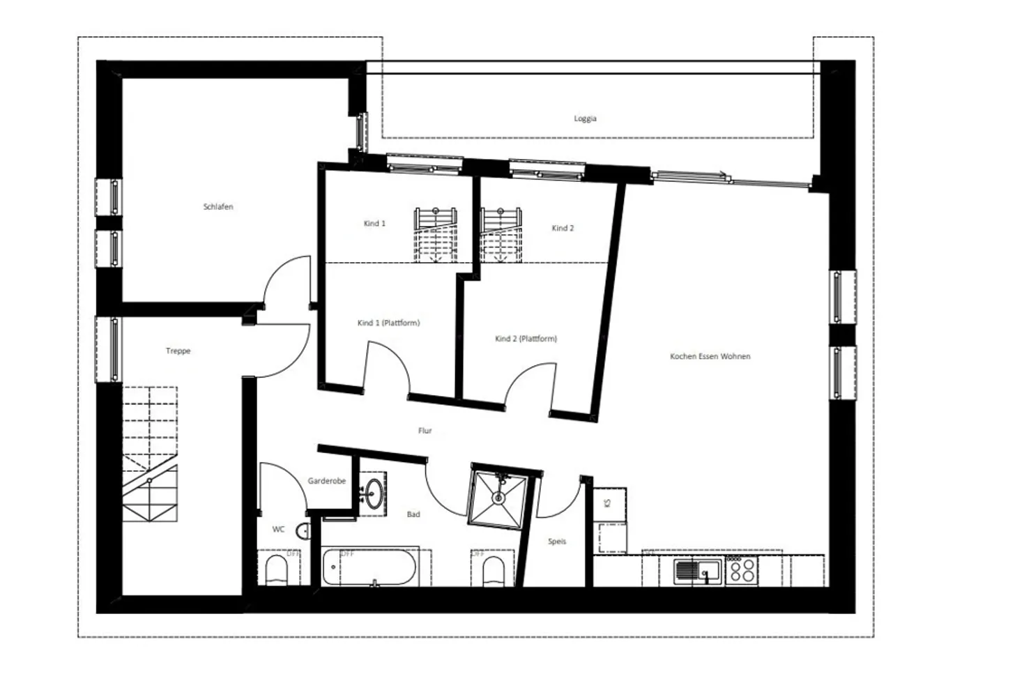 4 Zimmer Wohnung mit 97 m² in Ulm – Bild 2