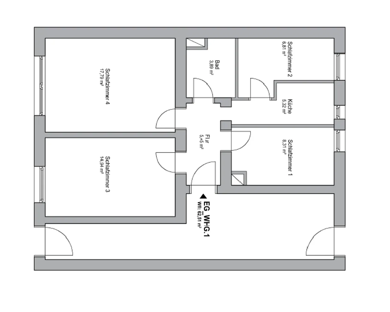 4 Zimmer Wohnung mit 15 m² in Frankfurt am Main – Bild 8