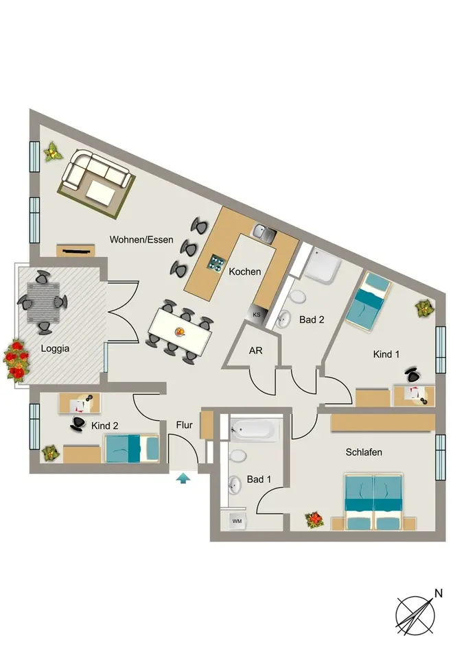 4 Zimmer Wohnung mit 117 m² in Bochum – Bild 5