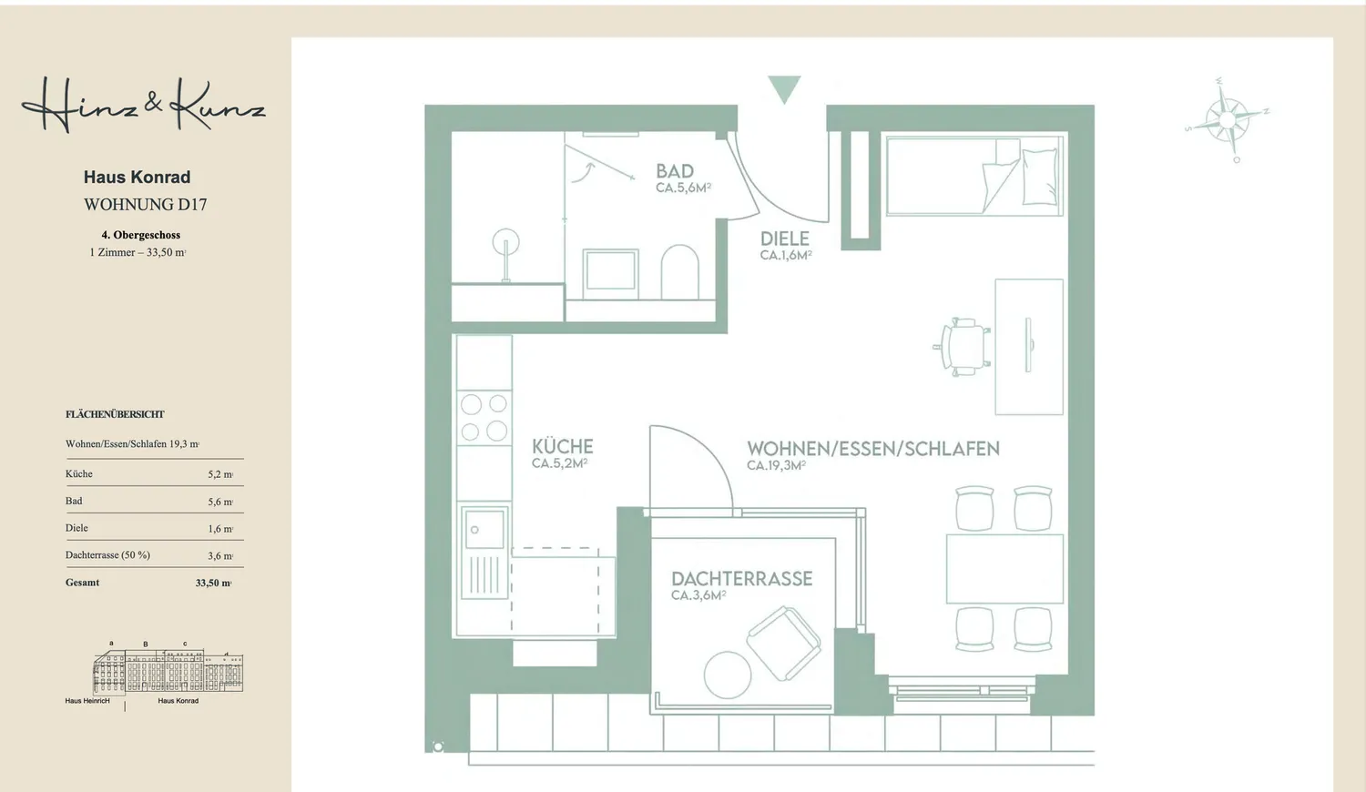 1 Zimmer Wohnung mit 34 m² in Düsseldorf – Bild 4