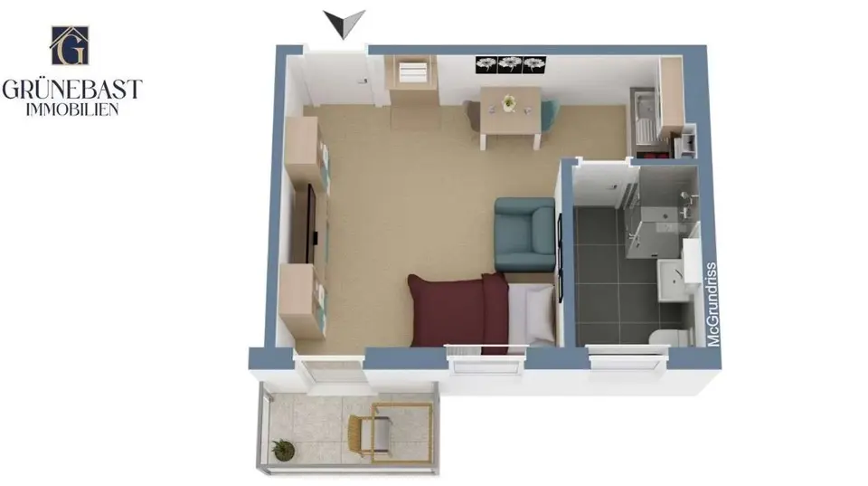 Studio mit 26 m² in Wilhelmshaven – Bild 8