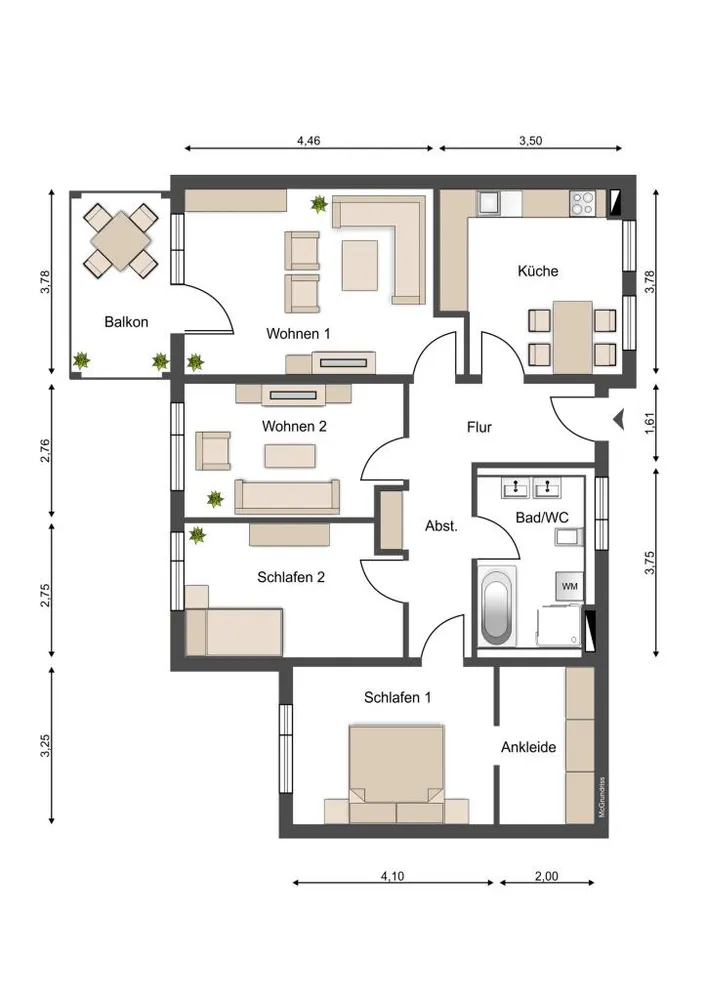 4 Zimmer Wohnung mit 102 m² in Magdeburg – Bild 4