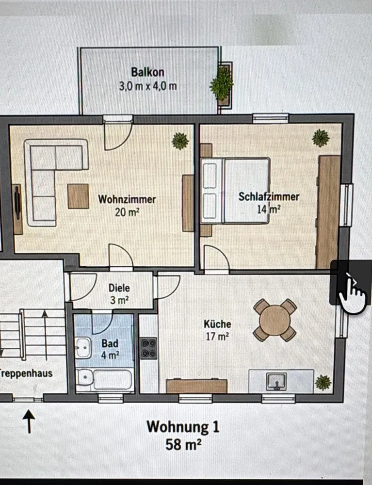 2 Zimmer Wohnung mit 48 m² in Zweibrücken – Bild 4