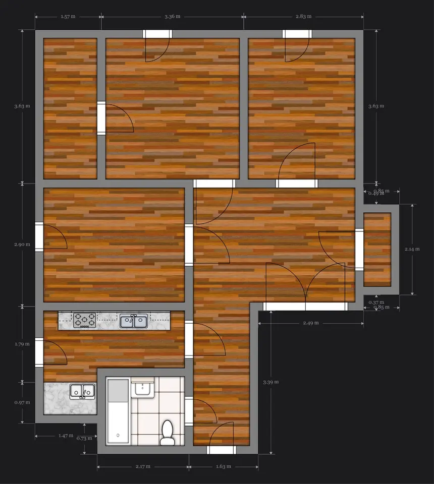 3 Zimmer Wohnung mit 105 m² in Grimma – Bild 5