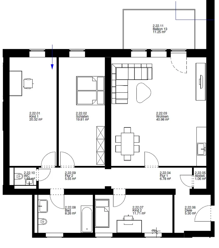 4 room apartment with 127 m² in Wiesbaden – Photo 3