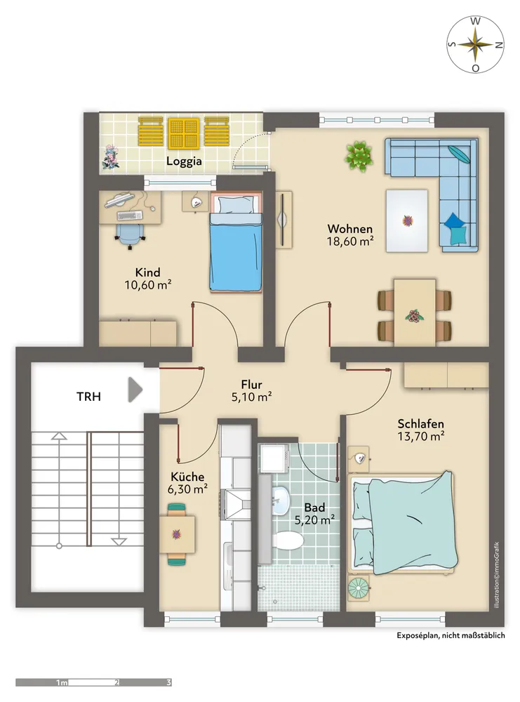 3 Zimmer Wohnung mit 61 m² in Bremen – Bild 8