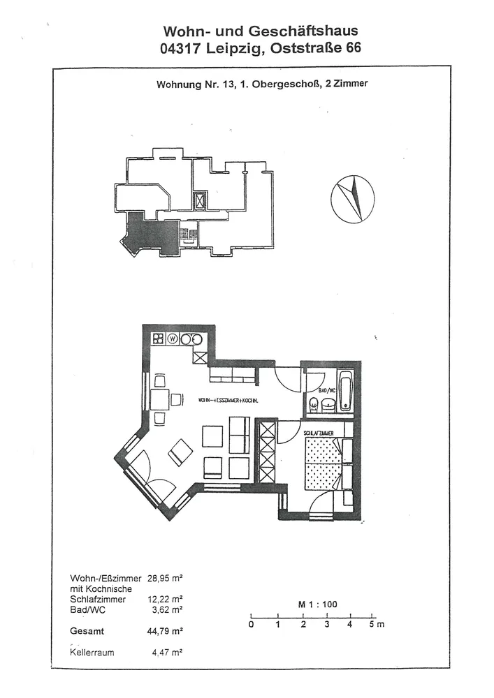 2 Zimmer Wohnung mit 45 m² in Leipzig – Bild 12