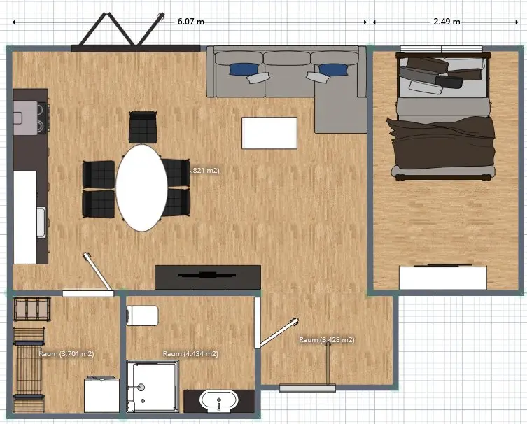 3 Zimmer Wohnung mit 50 m² in Kleve – Bild 8