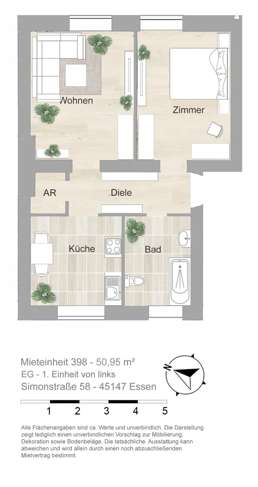 2 Zimmer Wohnung mit 51 m² in Essen – Bild 4