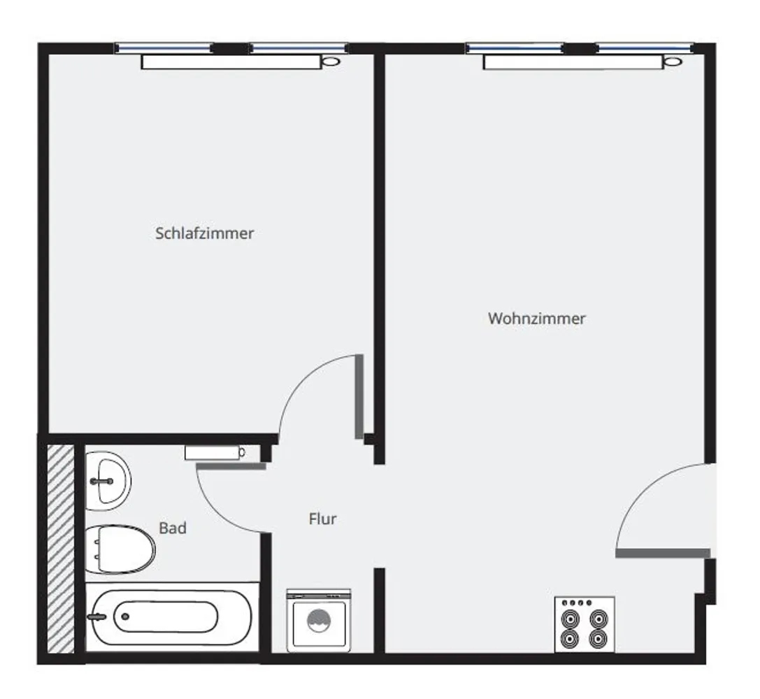 2 Zimmer Wohnung mit 37 m² in Nürnberg – Bild 8