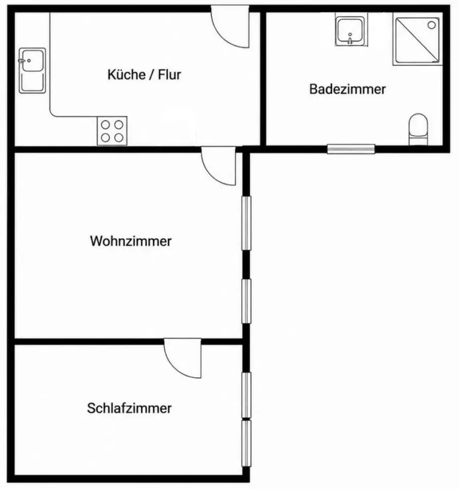 2 Zimmer Wohnung mit 33 m² in Lübeck – Bild 8
