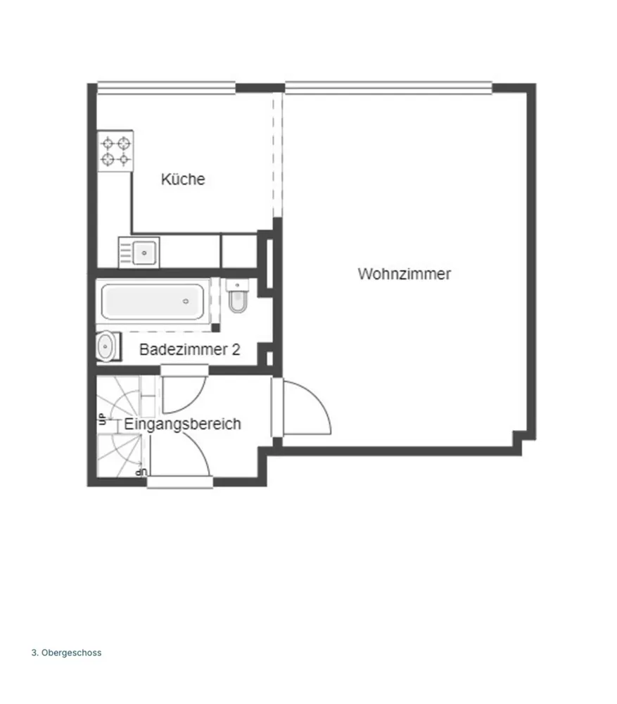 3 Zimmer Wohnung mit 61 m² in Wuppertal – Bild 3