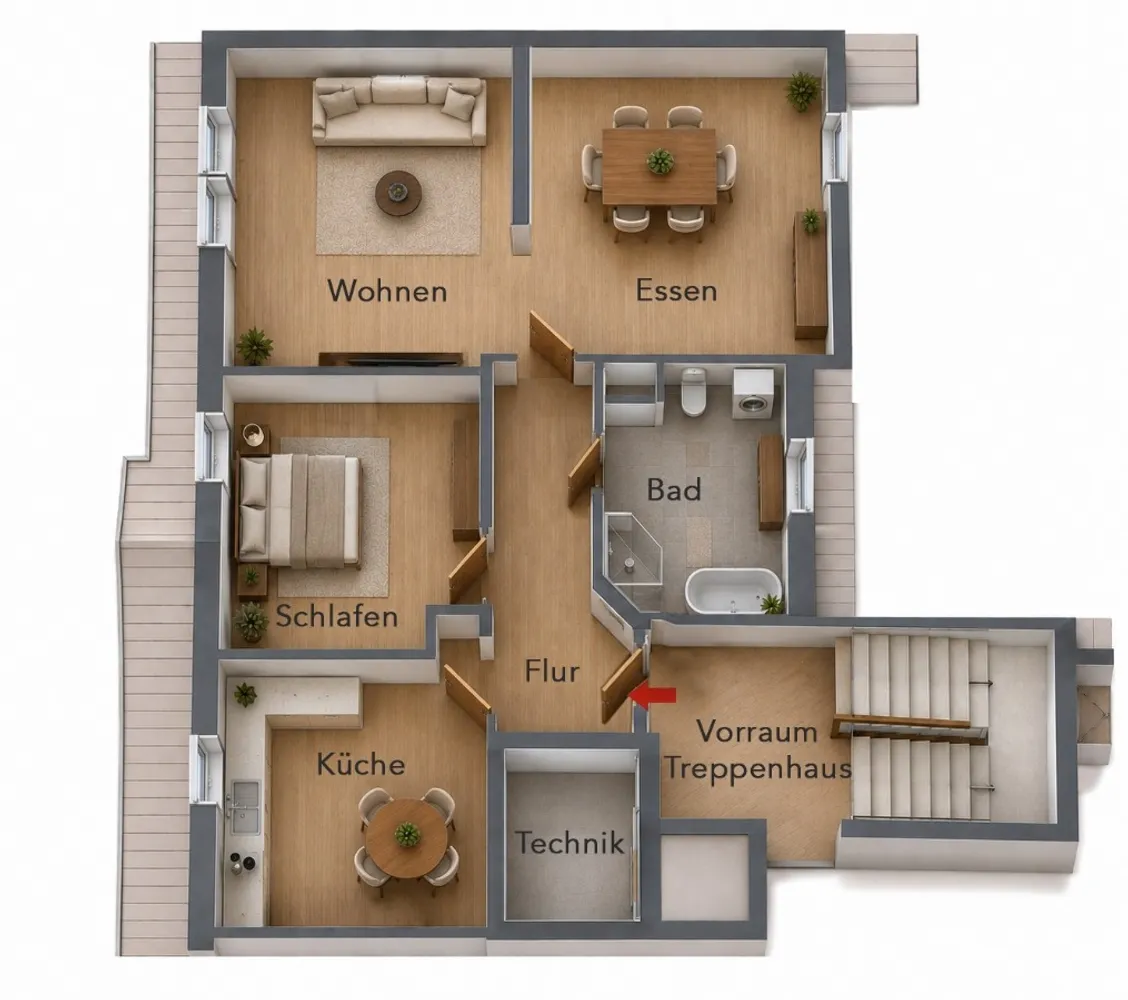 2 Zimmer Wohnung mit 63 m² in Düsseldorf – Bild 12