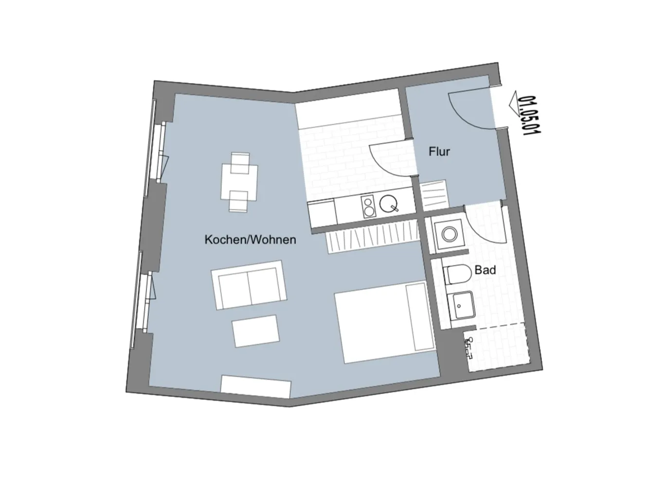 1 Zimmer Wohnung mit 47 m² in Leipzig – Bild 4