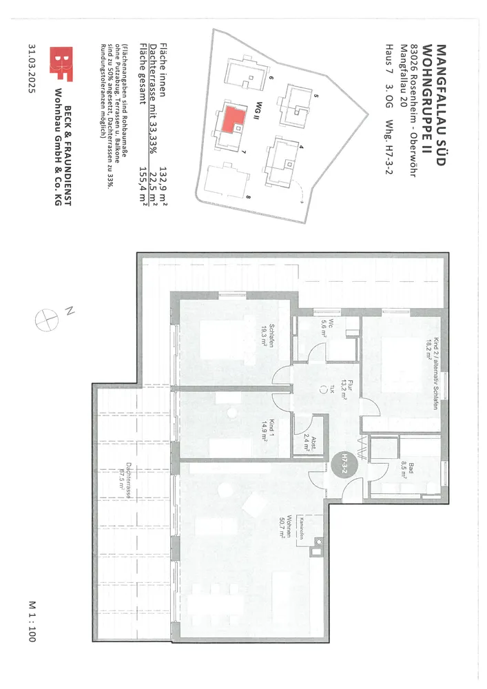 4 Zimmer Wohnung mit 155 m² in Rosenheim – Bild 7