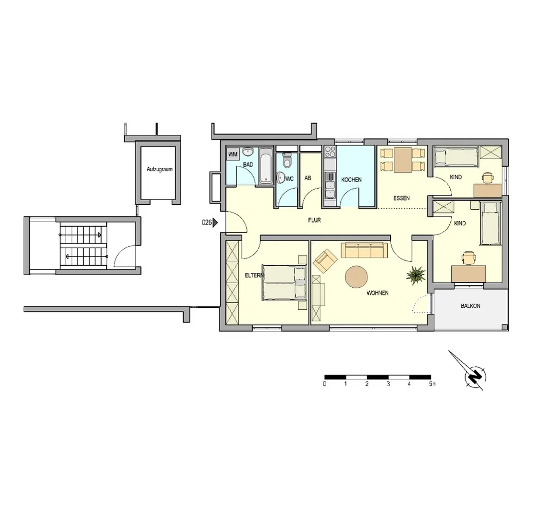 4 Zimmer Wohnung mit 96 m² in Stuttgart – Bild 2
