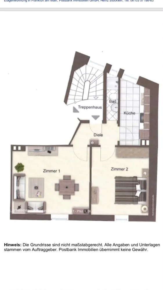 2 Zimmer Wohnung mit 51 m² in Frankfurt am Main – Bild 8