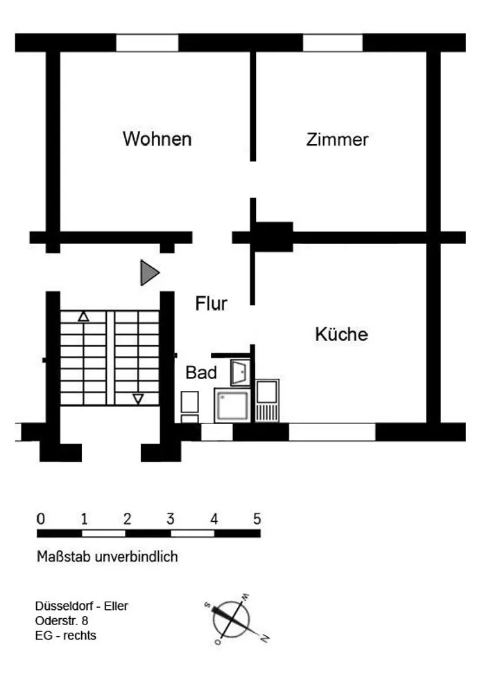 2 Zimmer Wohnung mit 55 m² in Düsseldorf – Bild 5