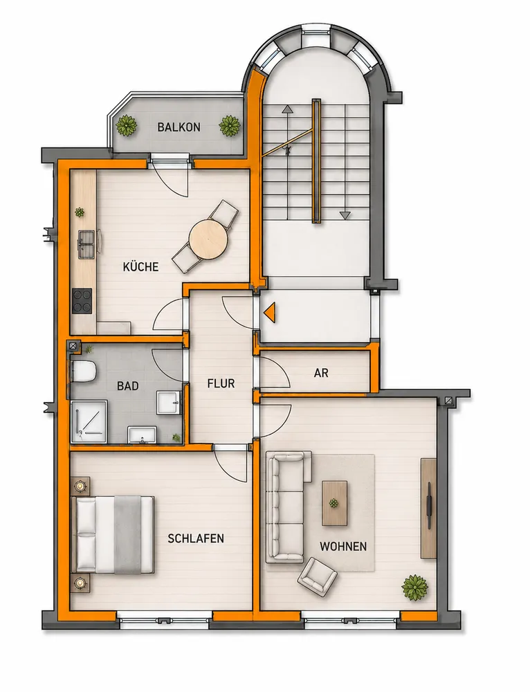 2 Zimmer Wohnung mit 63 m² in Gera – Bild 11