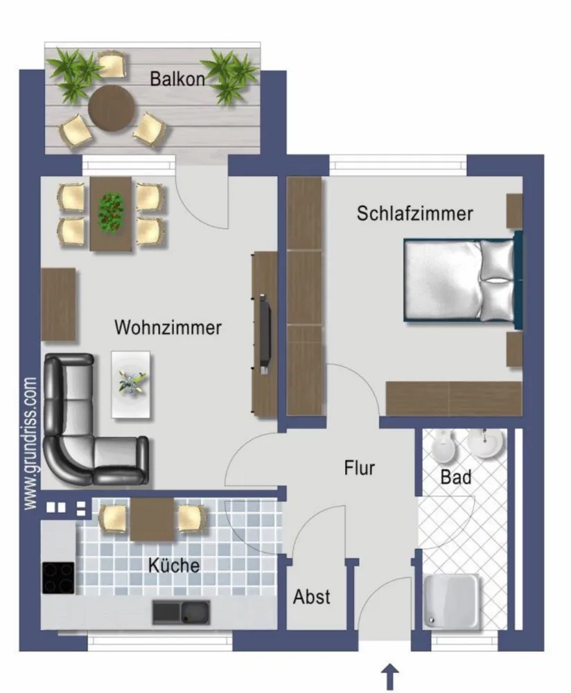 2 room apartment with 62 m² in Cologne – Photo 2