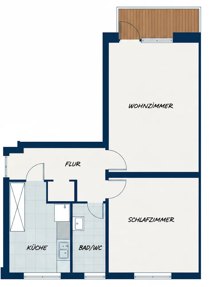 2 Zimmer Wohnung mit 56 m² in Frankfurt am Main – Bild 4