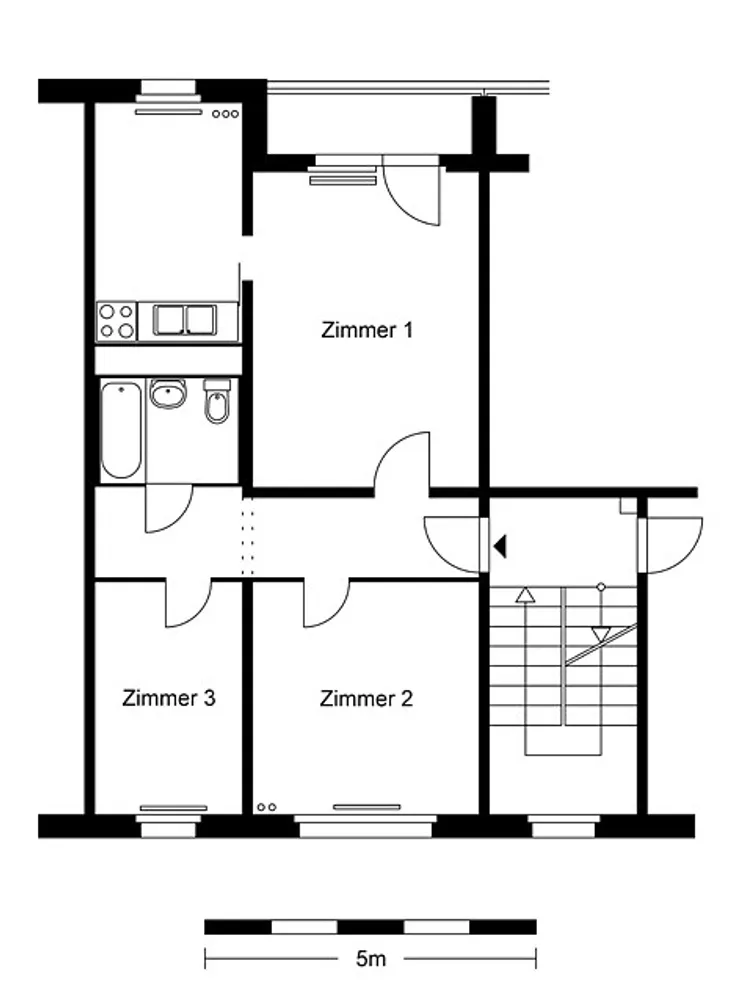 3 Zimmer Wohnung mit 58 m² in Berlin – Bild 3