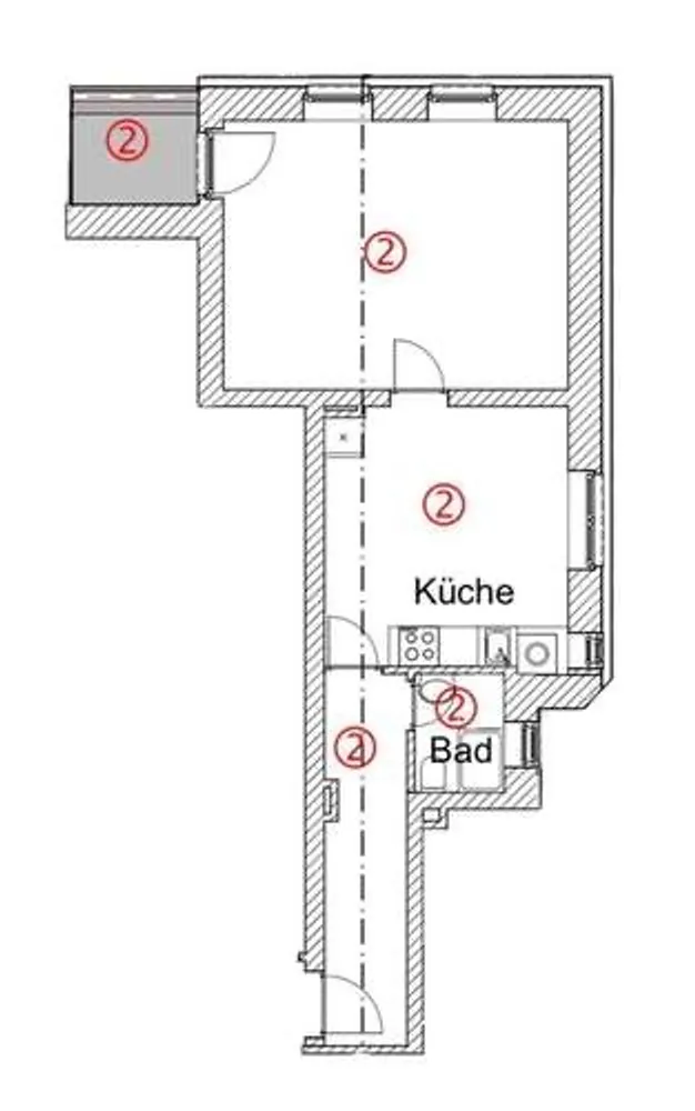 2 room apartment with 49 m² in Hanover – Photo 8