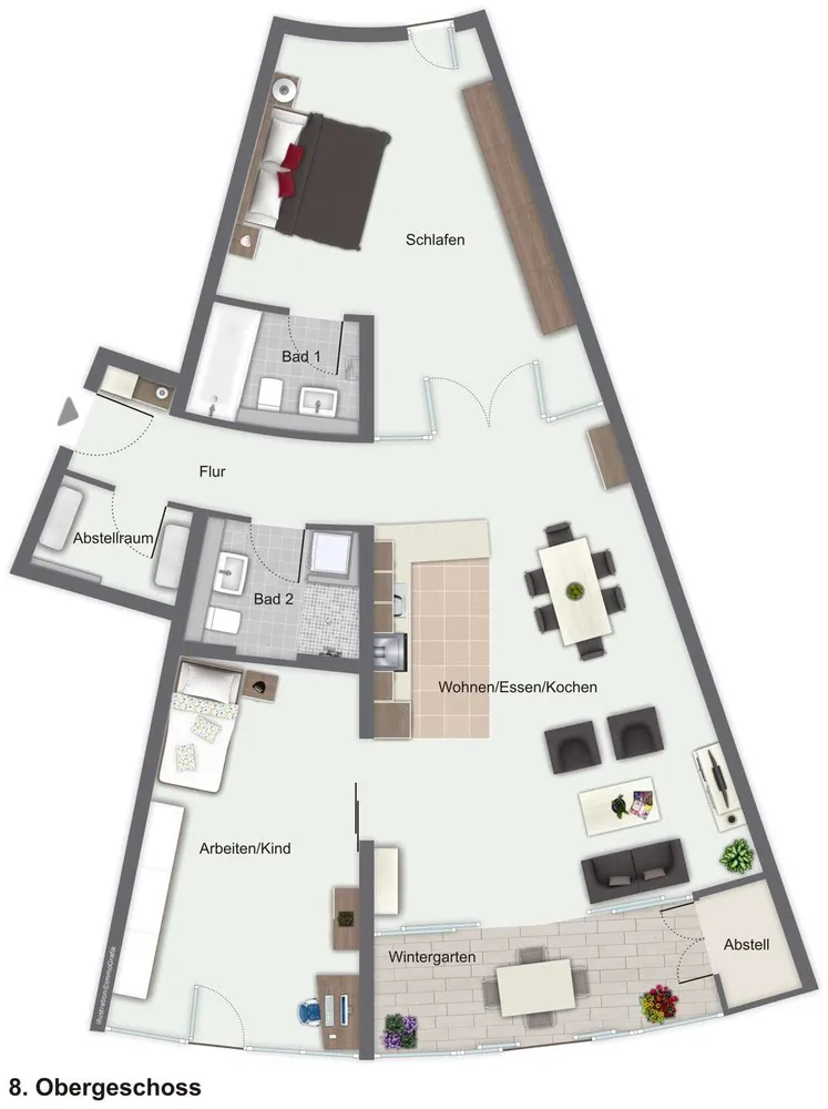 3 Zimmer Wohnung mit 111 m² in Frankfurt am Main – Bild 6