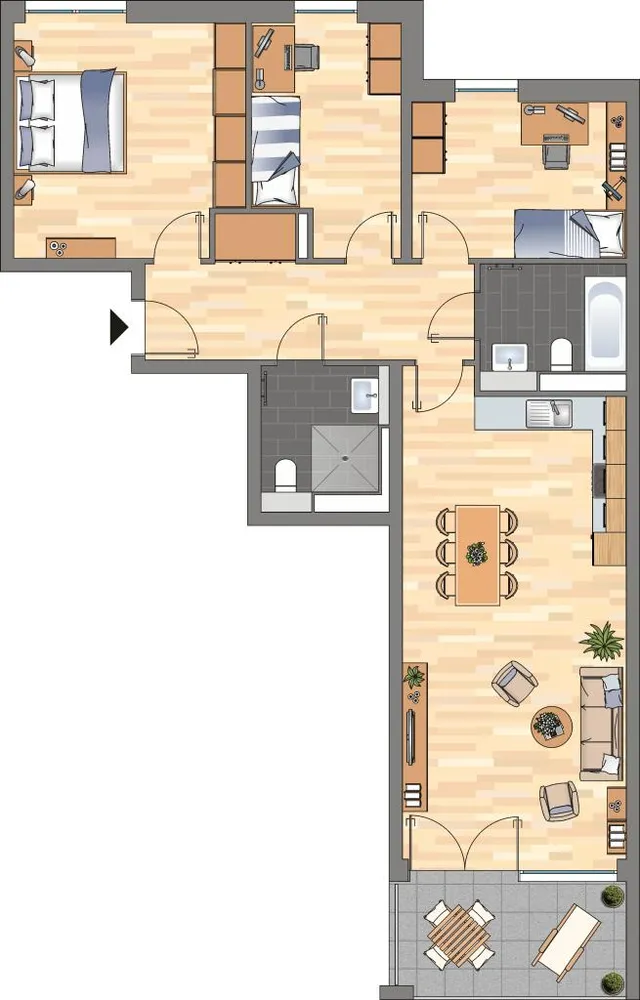 4 Zimmer Wohnung mit 100 m² in Essen – Bild 3