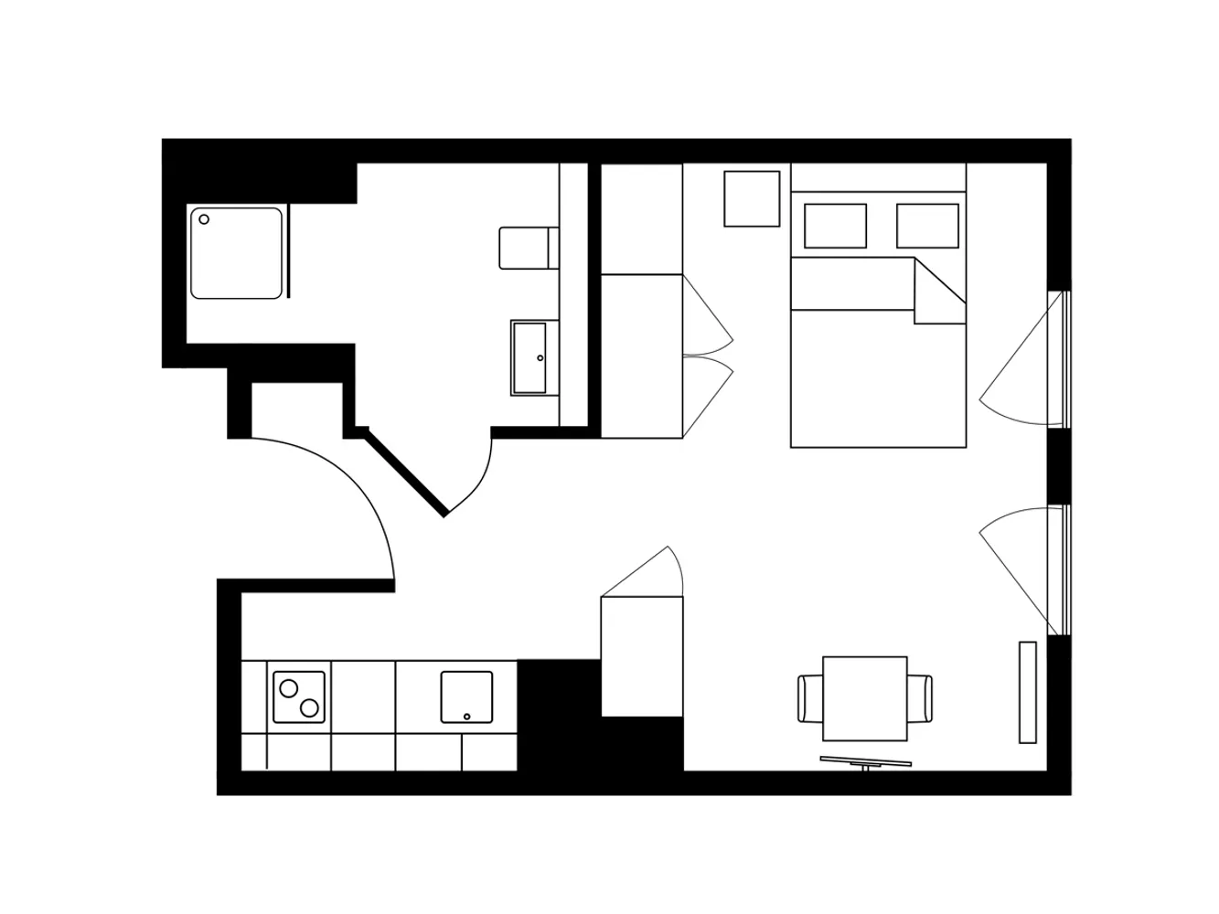 1 Zimmer Wohnung mit 21 m² in Hamburg – Bild 5