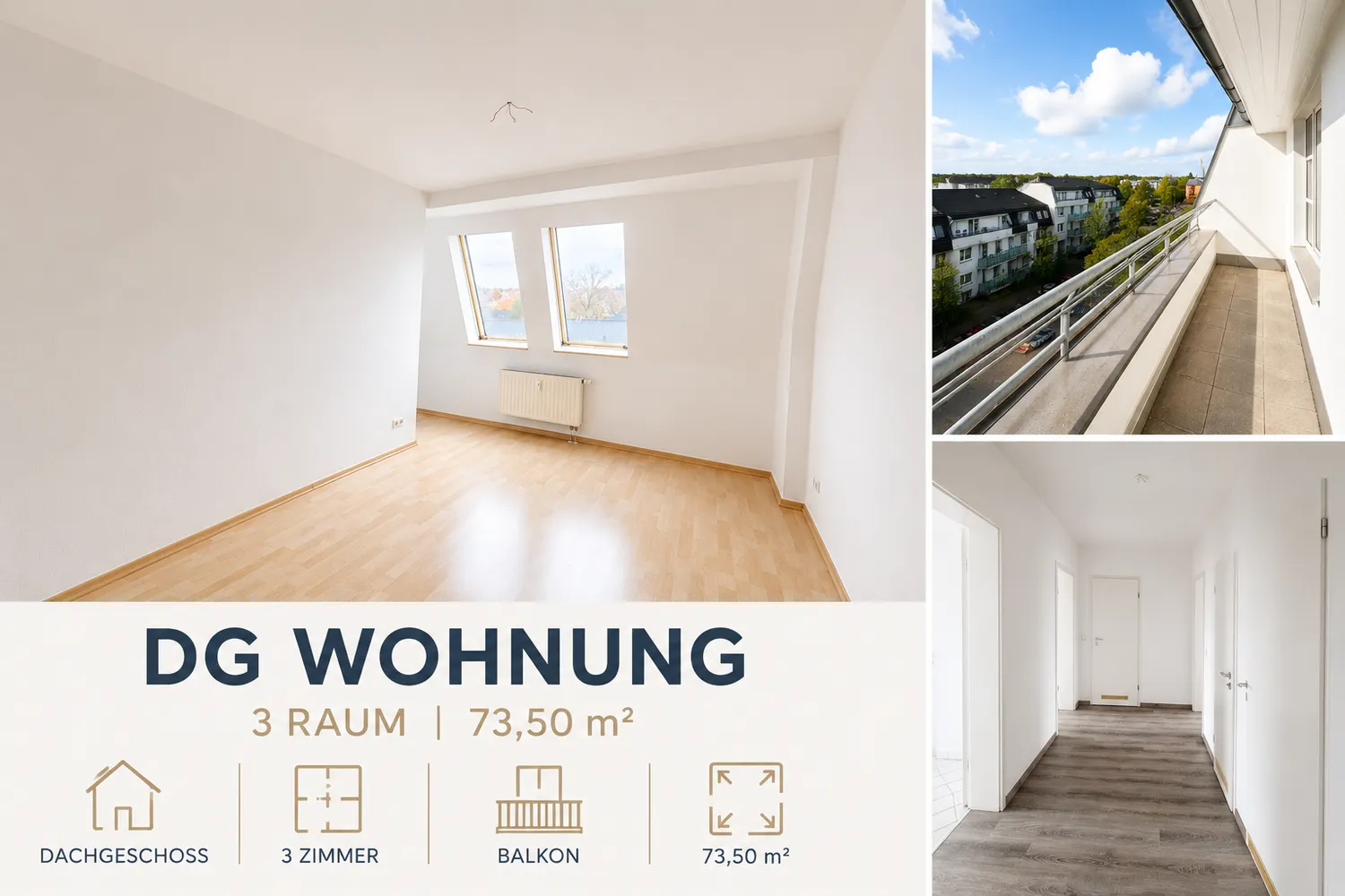 3 Zimmer Wohnung mit 74 m² in Chemnitz – Bild 1