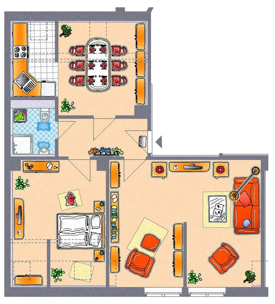 2 Zimmer Wohnung mit 86 m² in Chemnitz – Bild 2