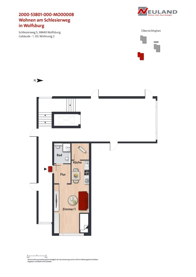 Studio mit 37 m² in Wolfsburg – Bild 5