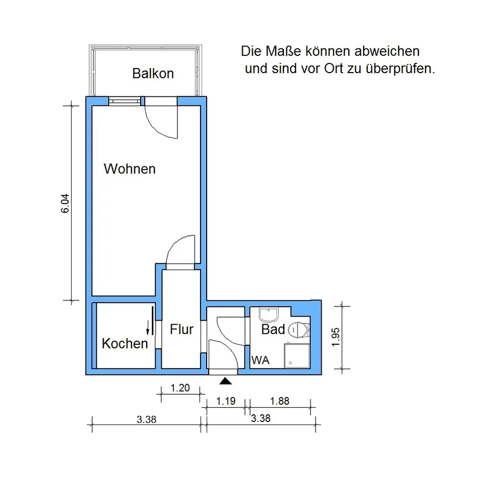 Studio mit 35 m² in Torgau – Bild 2