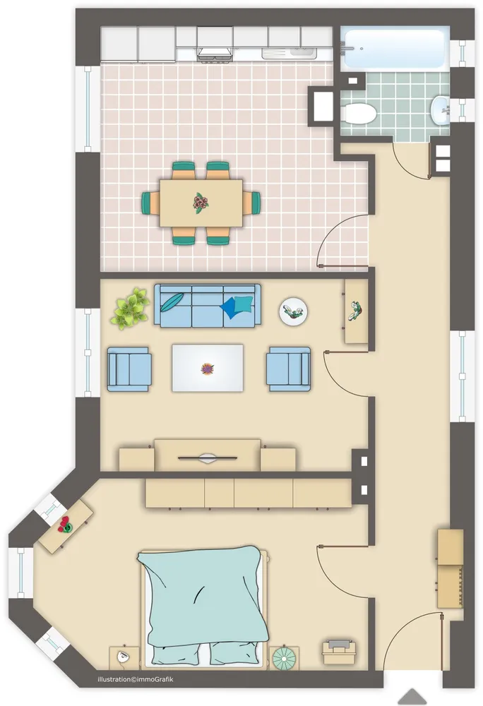 3 room apartment with 65 m² in Cologne – Photo 6