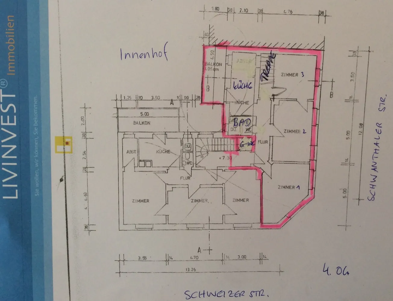 5 Zimmer Wohnung mit 150 m² in Frankfurt am Main – Bild 2