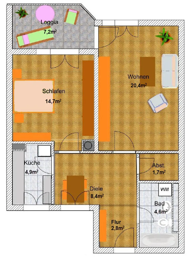 2 Zimmer Wohnung mit 61 m² in München – Bild 10