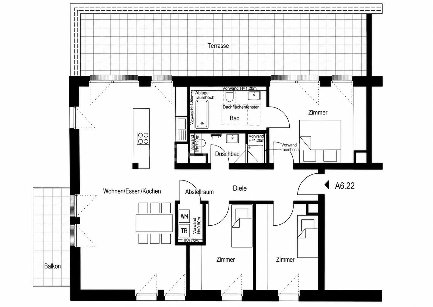 4 Zimmer Wohnung mit 130 m² in Frankfurt am Main – Bild 11