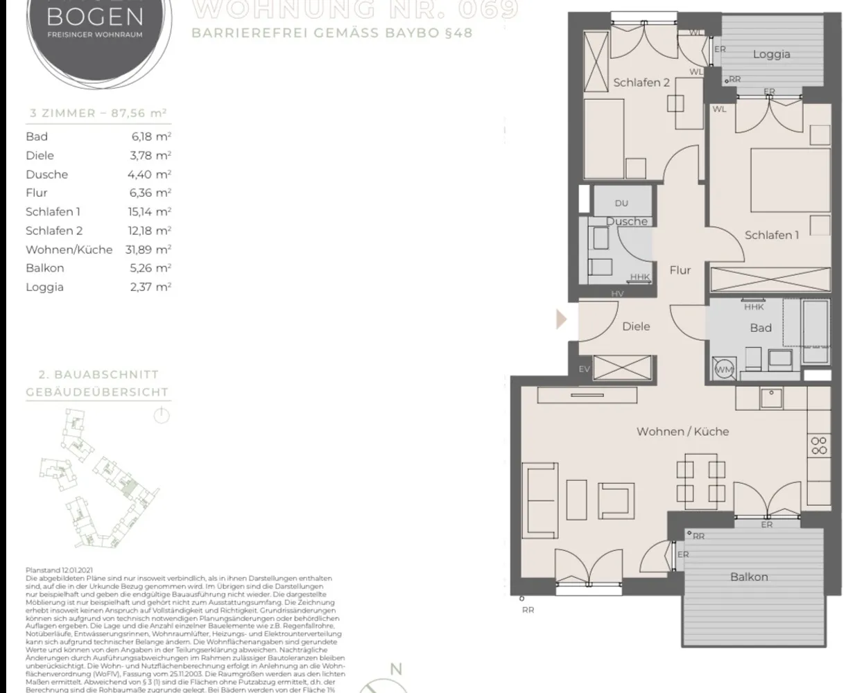 3 Zimmer Wohnung mit 88 m² in Freising – Bild 6