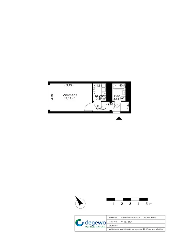 1 Zimmer Wohnung mit 29 m² in Berlin – Bild 10