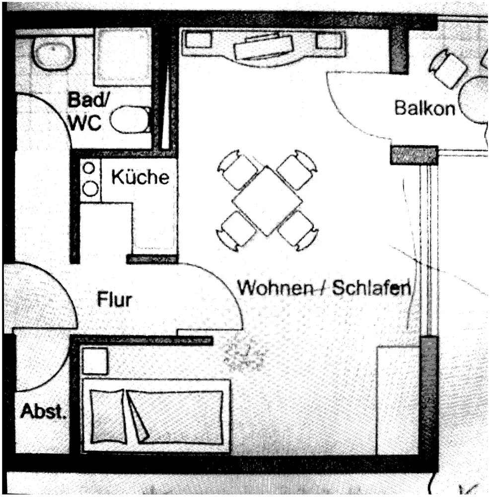 2 Zimmer Wohnung mit 32 m² in Stuttgart – Bild 5